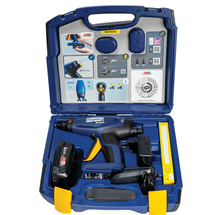 Pistolet à colle à batterie Rapid BGX500 - 18 V - 900 g/h - Coffret + Batterie 2.5 Ah + Chargeur - RAPID-ISABERG - 5001514 - Imagen 4