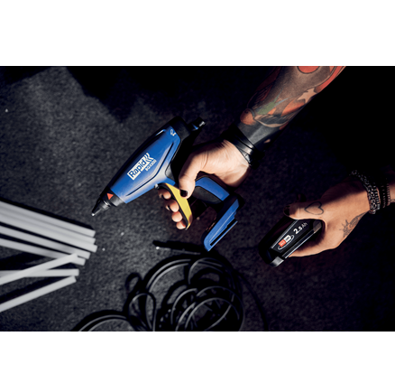 Pistolet à colle à batterie Rapid BGX500 - 18 V - 900 g/h - Coffret + Batterie 2.5 Ah + Chargeur - RAPID-ISABERG - 5001514 - Imagen 7