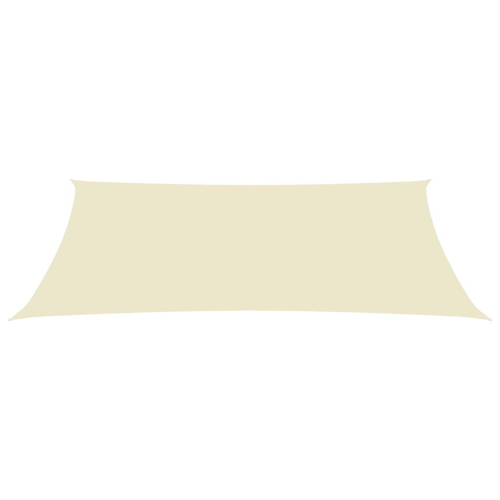 Helloshop26 - Voile toile d'ombrage parasol tissu oxford rectangulaire 5 x 8 m crème - Imagen 2