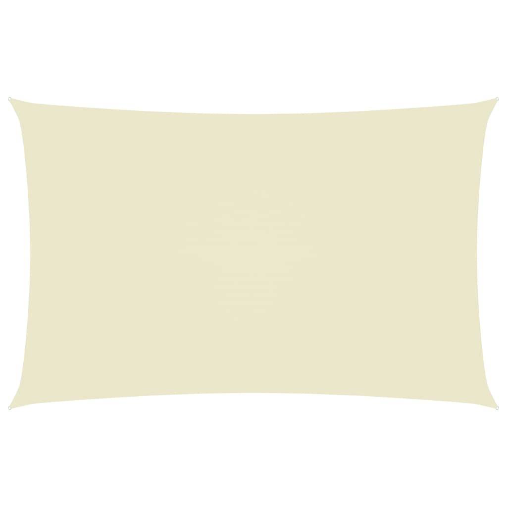 Helloshop26 - Voile toile d'ombrage parasol tissu oxford rectangulaire 5 x 8 m crème - Imagen 1
