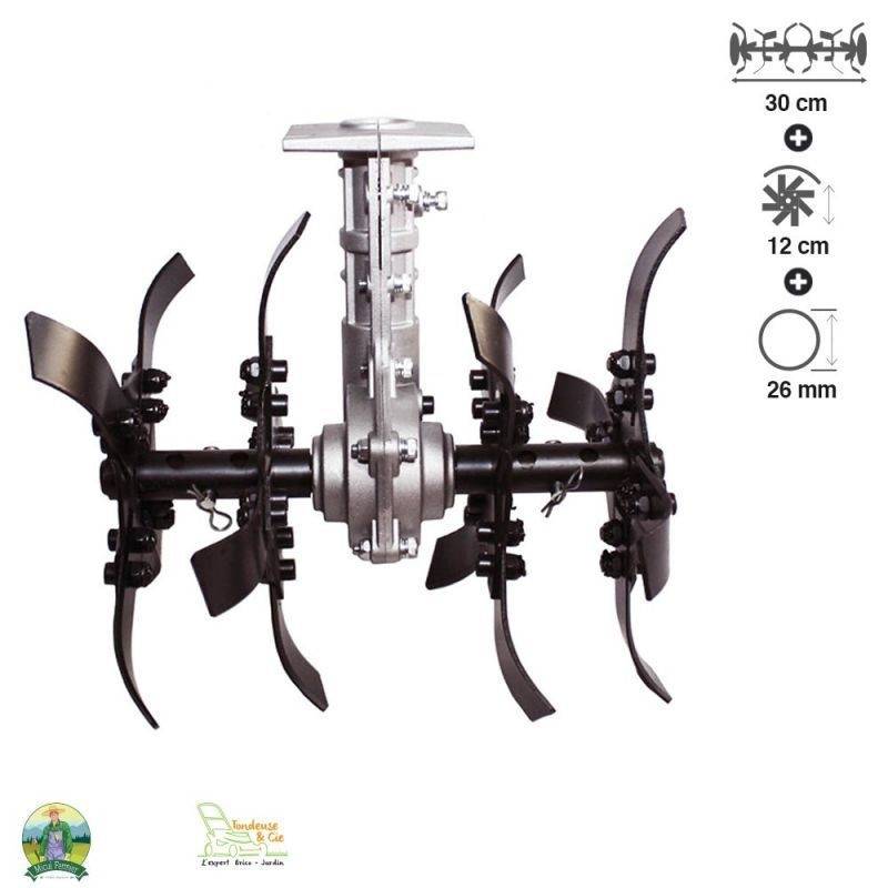 Bineuse universelle 9 dents pour débroussailleuse arbre 26mm FERMIER GF-1375 - Imagen 1