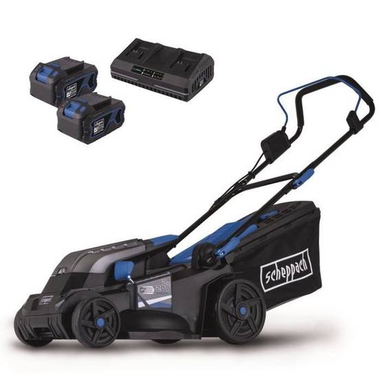 Scheppach - Tondeuse sans fil BC-MP380-X - SET XL2 - coupe 38 cm - SCHEPPACH 20V IXES - avec batterie et chargeur