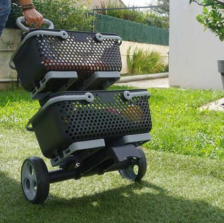 Mv Industries - Chariot Kaba sans panier , Couleur Vert Olive/Vert Amande - Imagen 7