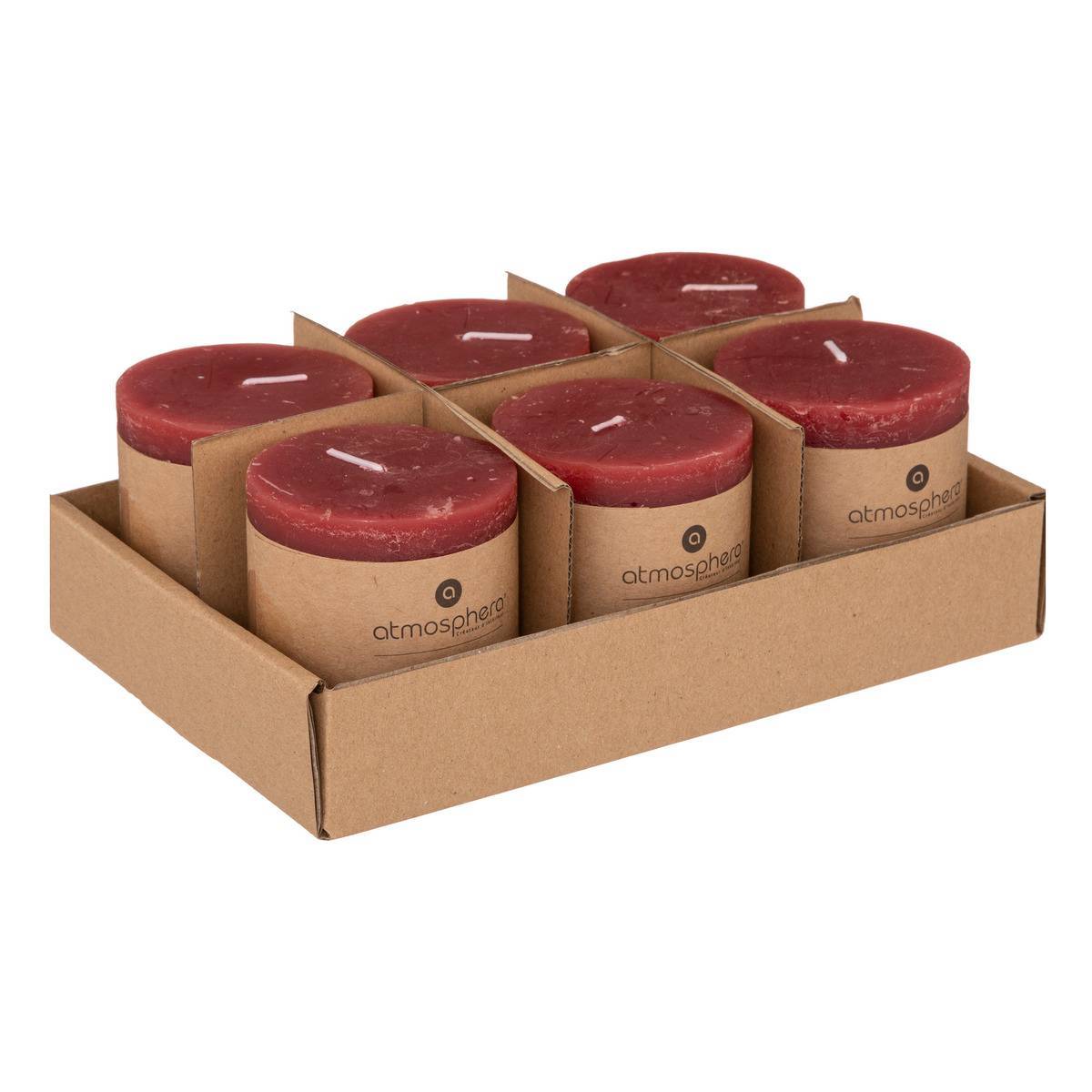 Atmosphera - Bougie rustique rouge 220g - Atmosphera Créateur d'intérieur - Image 4
