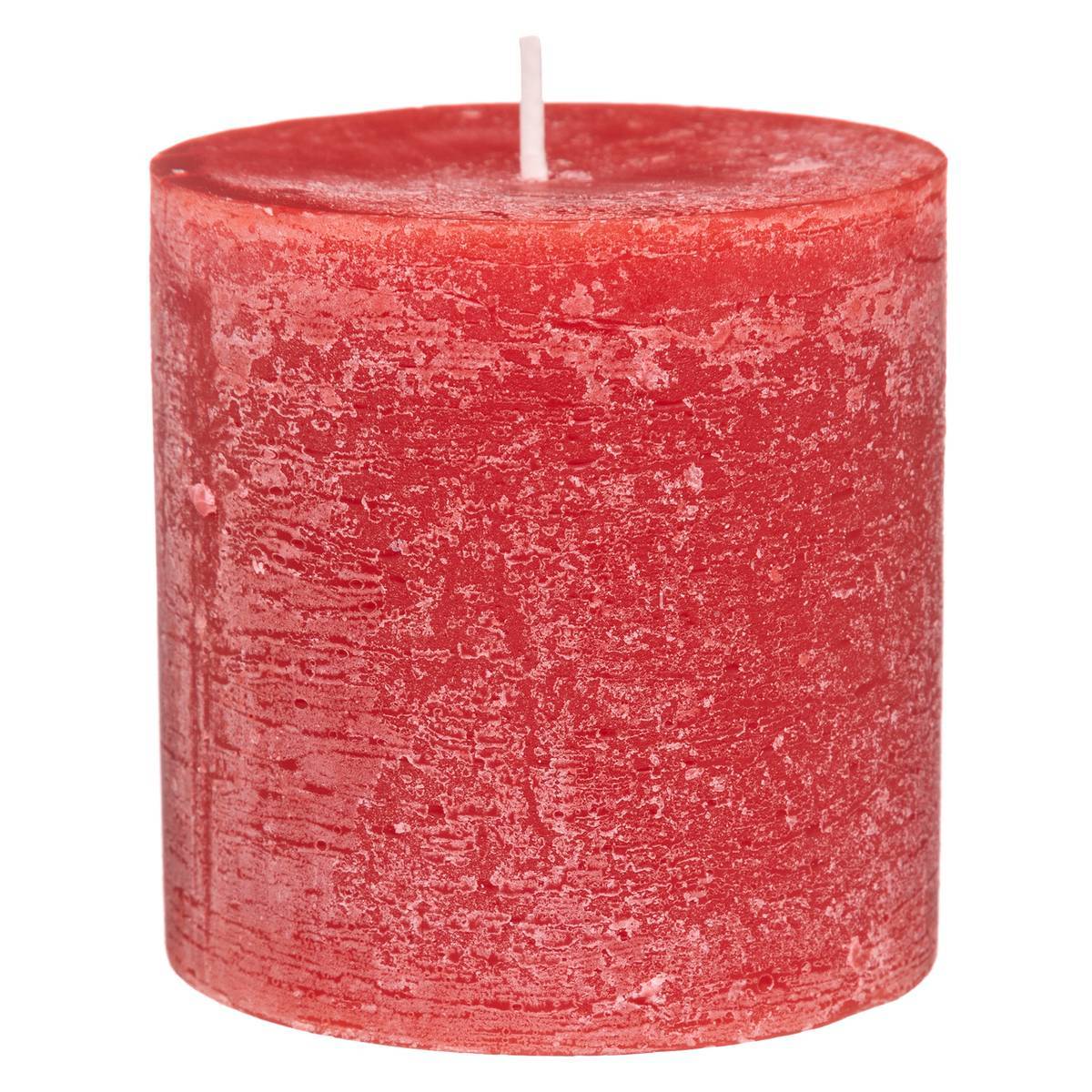 Atmosphera - Bougie rustique rouge 220g - Atmosphera Créateur d'intérieur - Image 3