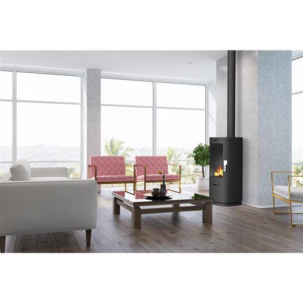 Supra - Poêle à bois fonte 11.5kw maonie noir FR9016180B Supra - Imagen 3