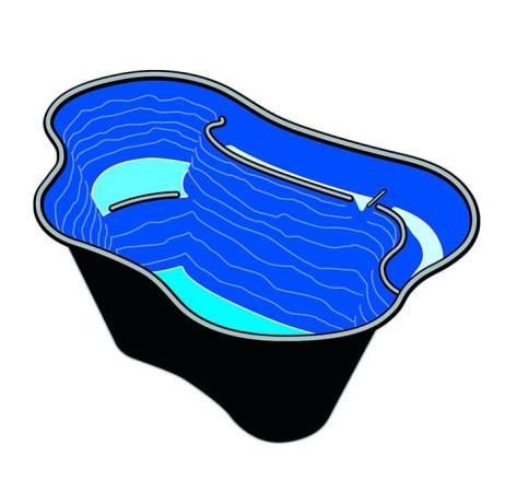 Ubbink - Bassin de jardin préformé Calmus 145/220 L, Capacité 145 L - Imagen 5