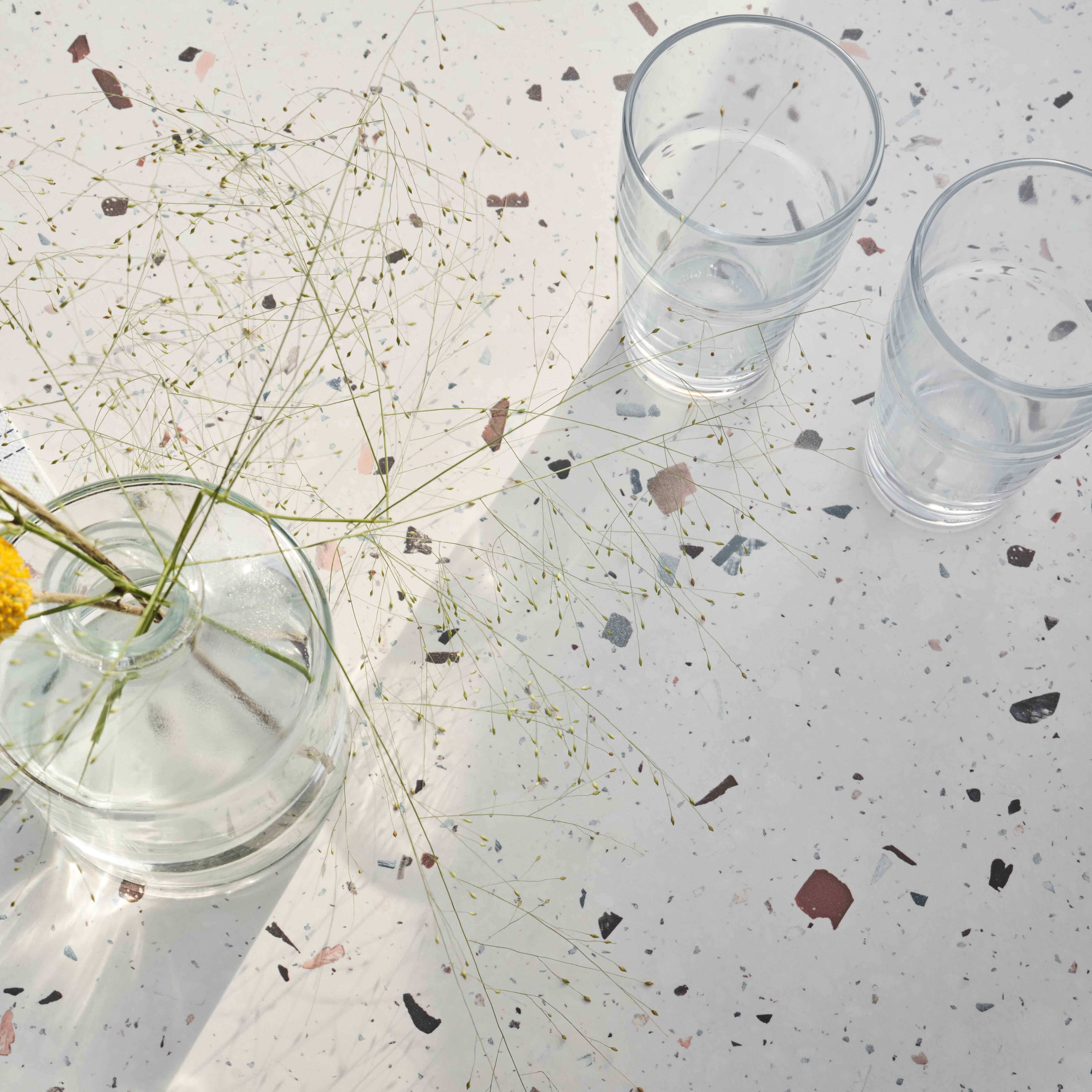 Oviala - Table de terrasse 60 x 60 cm inclinable stratifié terrazzo moucheté Opéra - Oviala - Imagen 6