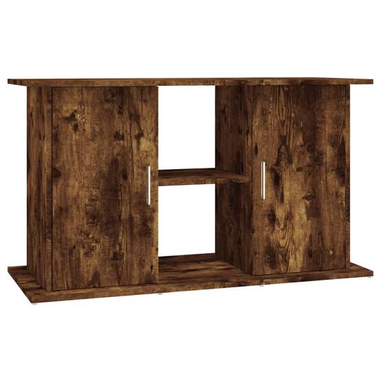 Meuble pour Aquarium Bois d'ingénierie avec Étagères de Rangement Chêne Fumé 101 cm - ComfortXL Outdoor Living - Image 2