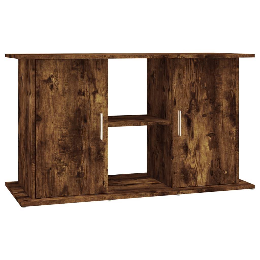 Meuble pour Aquarium Bois d'ingénierie avec Étagères de Rangement Chêne Fumé 101 cm - ComfortXL Outdoor Living - Image 2