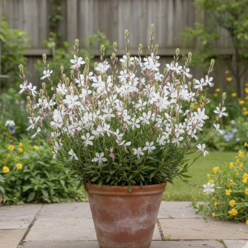 Gaura Whirling Butterflies à fleurs Blanche/ - feuillage Caduc - Pot de 3L - 20/40 cm - Imagen 3