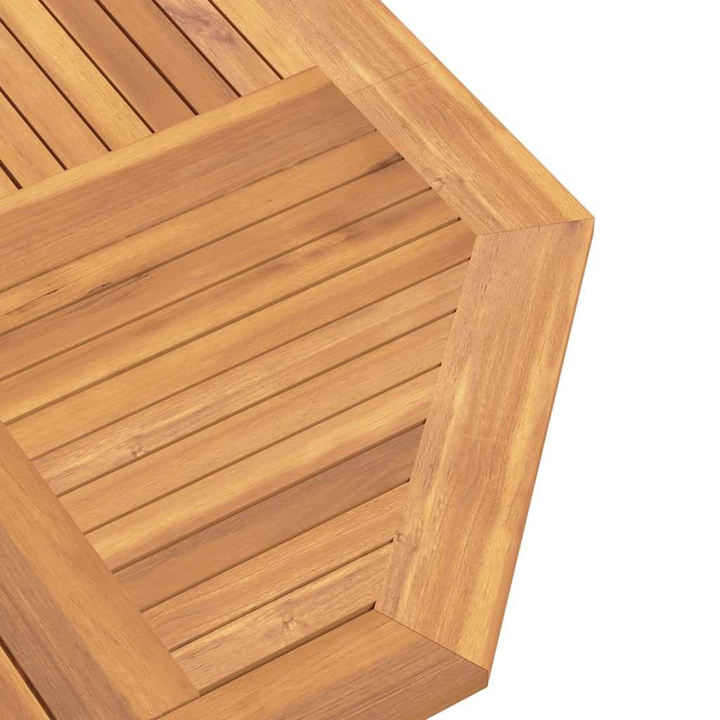 PANGIVO - Table Pliable de Jardin Bois Massif de Teck 110 x 110 x 75 cm - PANGIVO - Image 7