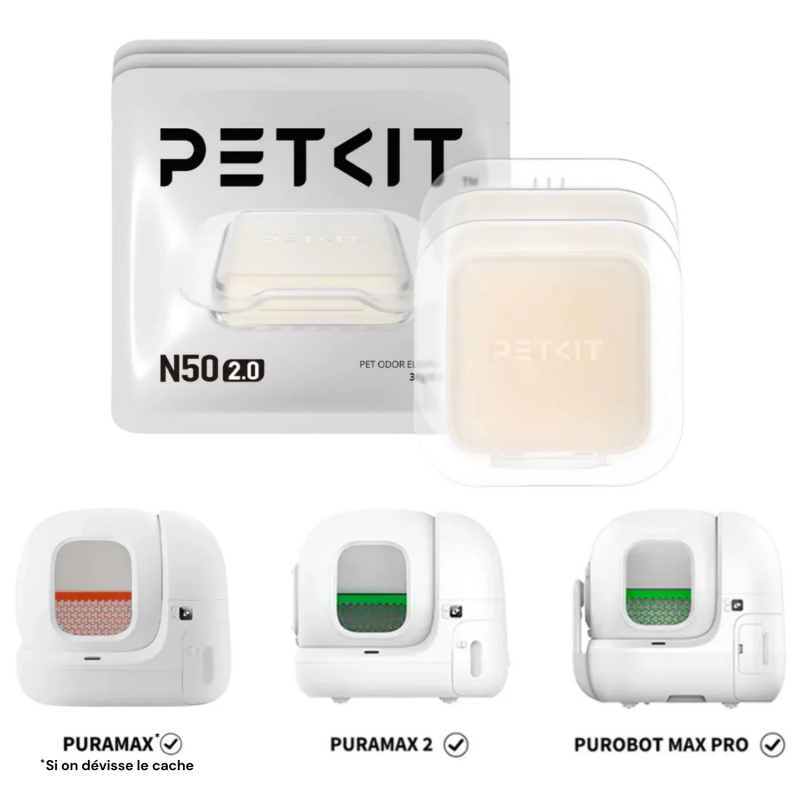 N50 2.0 désodorisants pour litière automatique Lot de 3 Petkit - Image 1