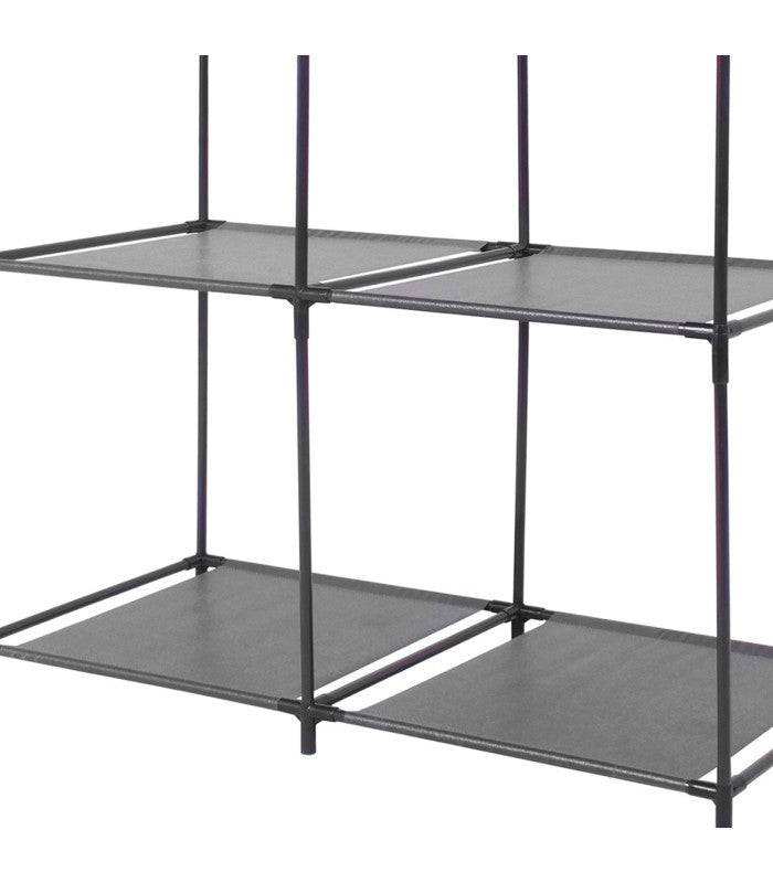 Importdistrib - Etagere En Metal 4 Casiers Noir 68,5x34,5xh70cm IMPORTDISTRIB - Imagen 3
