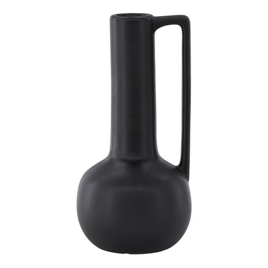 Vase Design en Céramique "Allis" 36cm Noir - Image 1