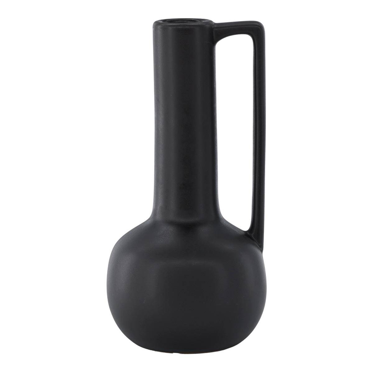 Vase Design en Céramique "Allis" 36cm Noir - Image 1
