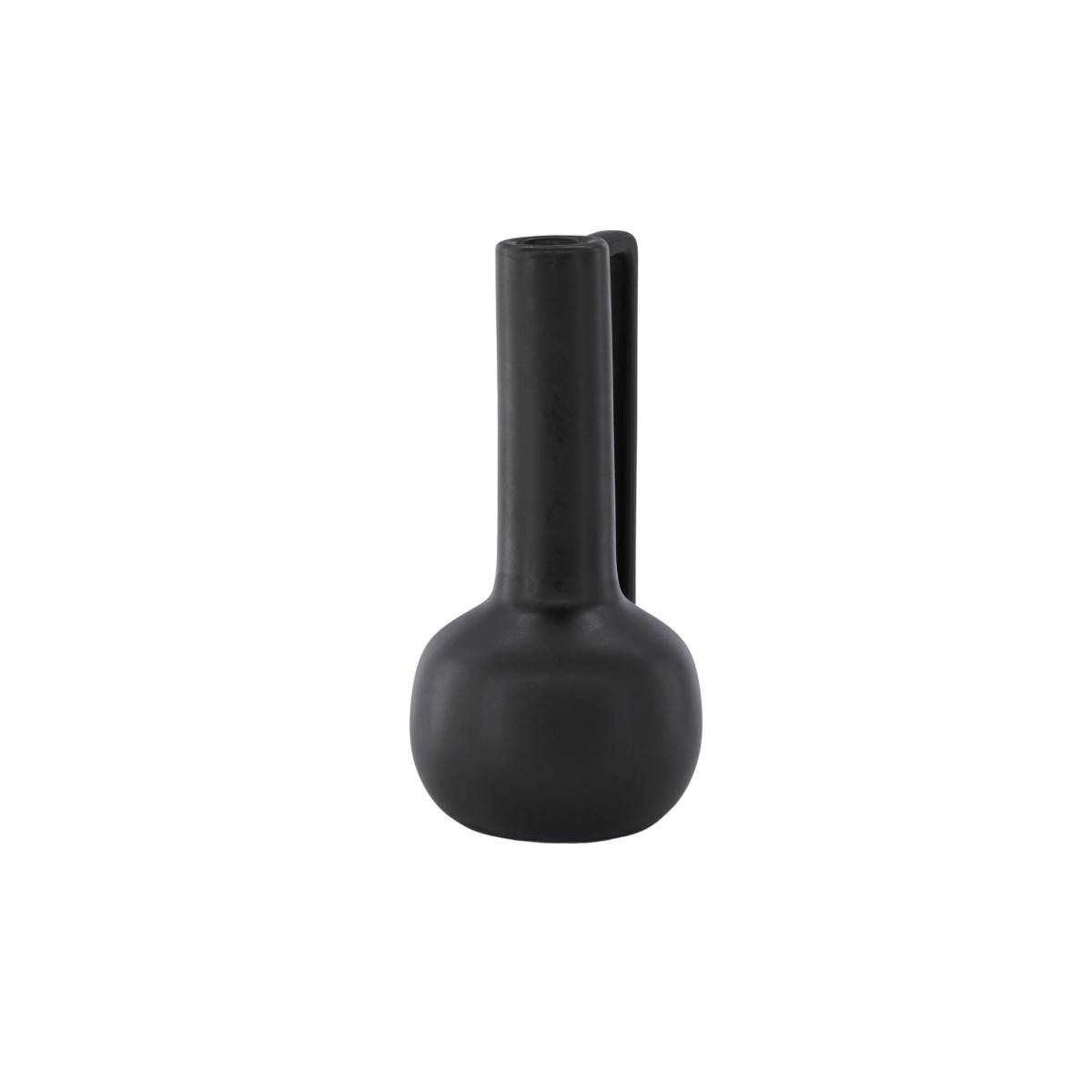 Vase Design en Céramique "Allis" 36cm Noir - Image 3