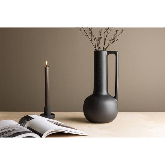 Vase Design en Céramique "Allis" 36cm Noir - Image 8