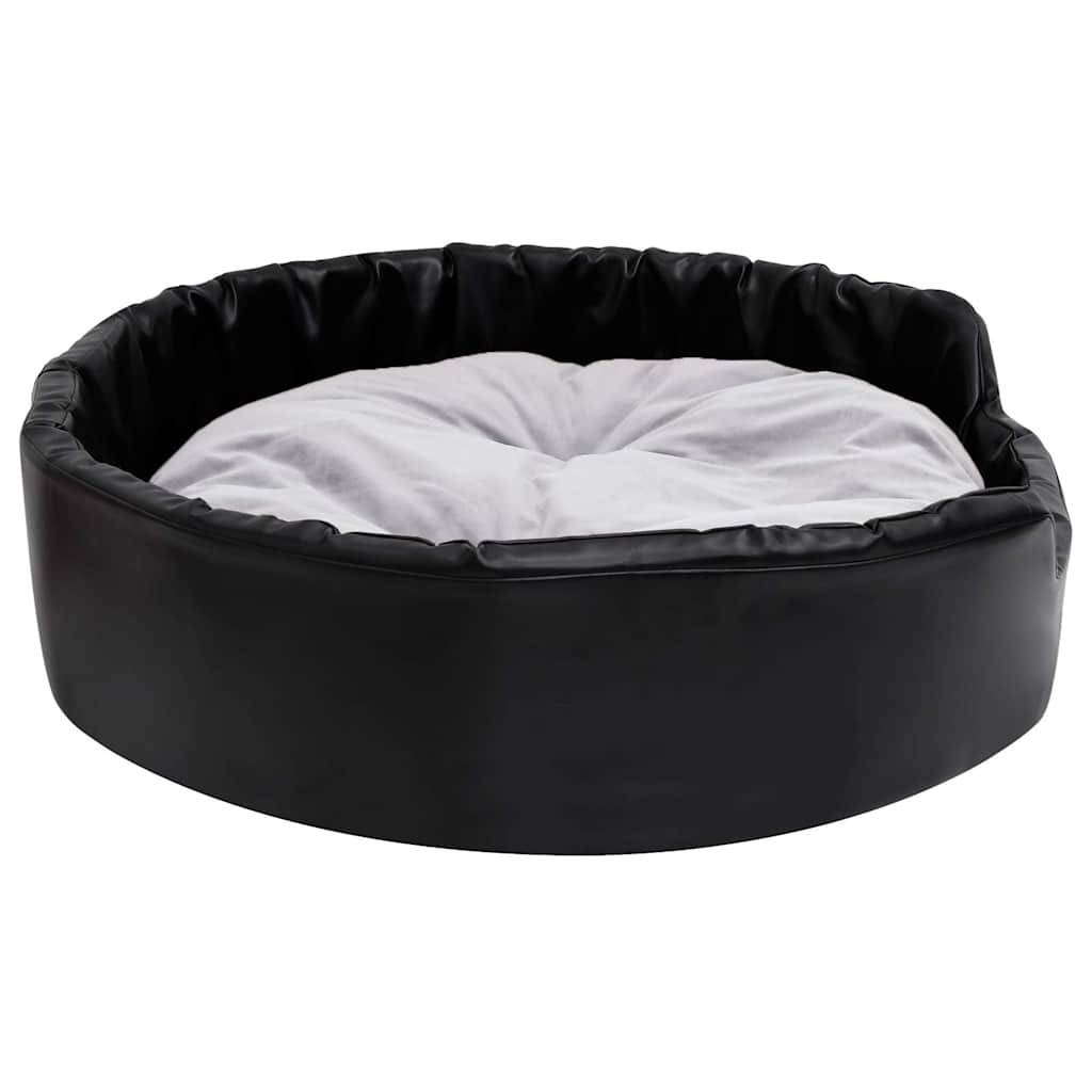 Vidaxl - Lit chiens Noir et gris 90x79x20 cm Peluche et similicuir vidaXL 171255 - Imagen 5