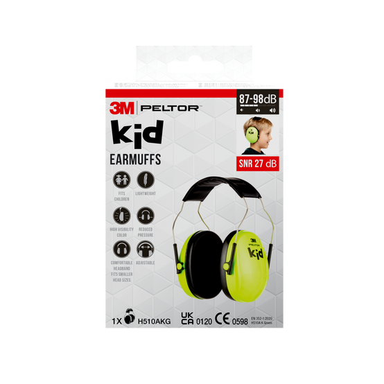 Casque de Protection Auditive 3M™ PELTOR™ Kid Vert SNR 27 dB 3M - Image 2
