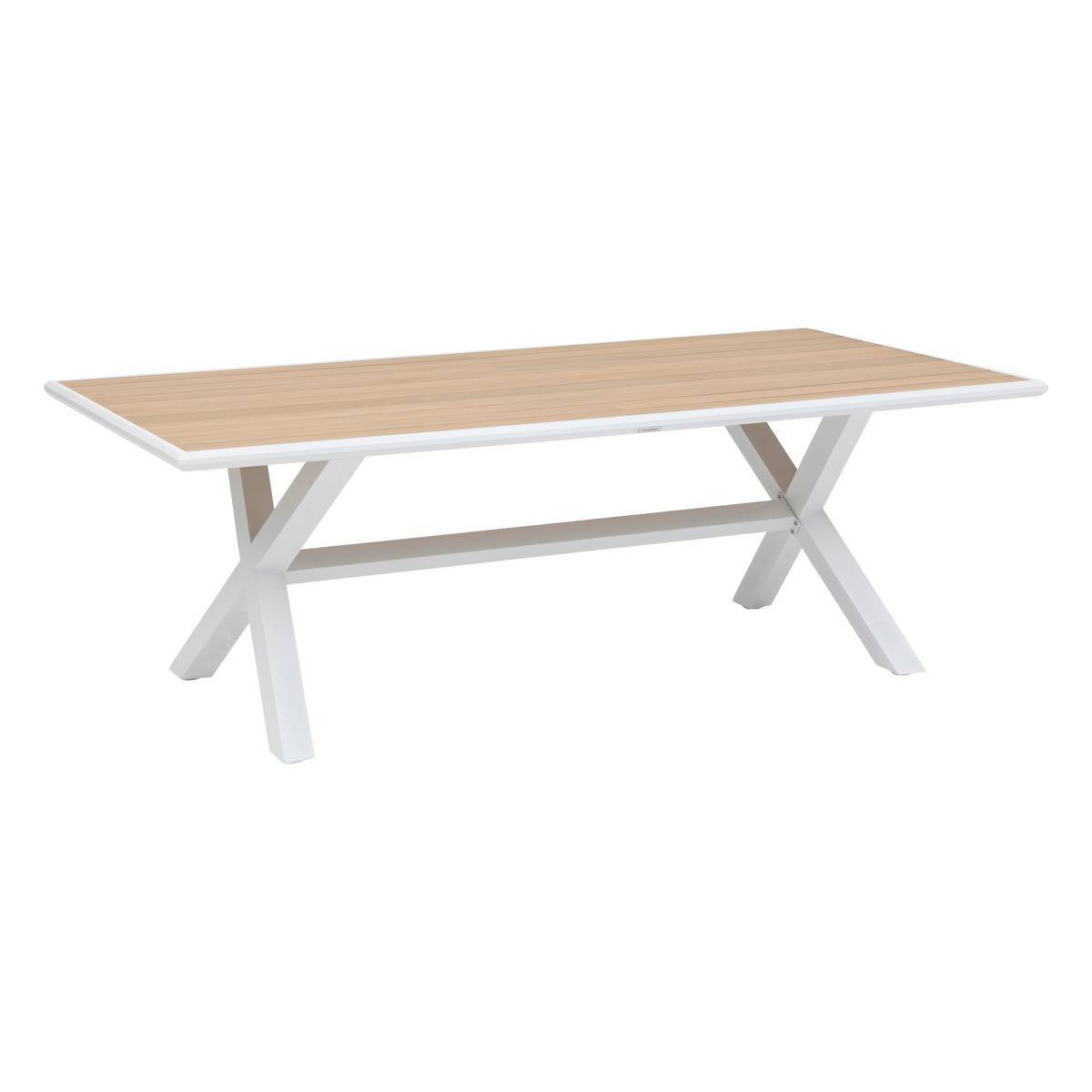 Hesperide - Table de jardin "Axiome" eucalyptus & blanc 8 places Hespéride - Image 2