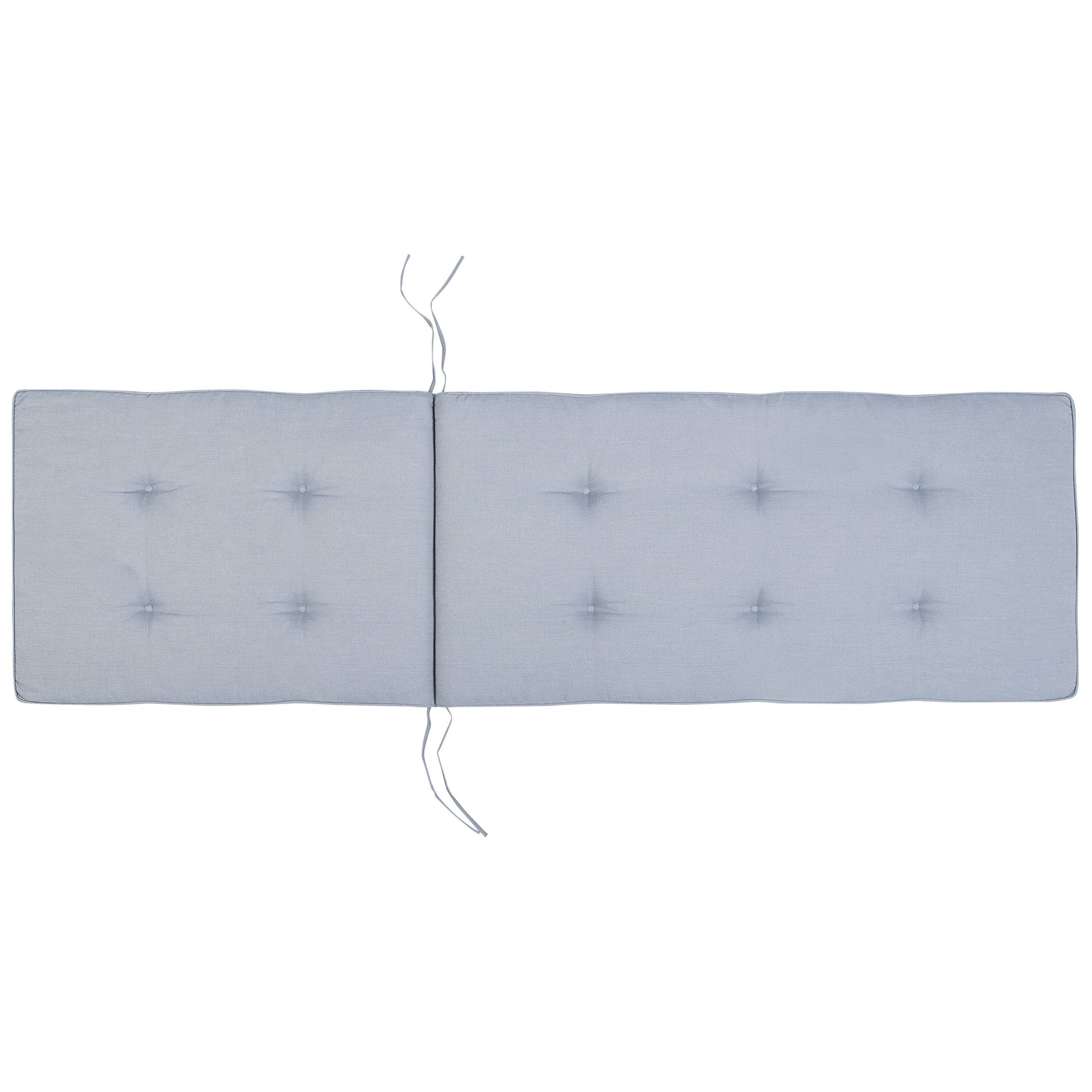 Beliani - Coussin Moelleux pour Chaise Longue Transat de Jardin 56 x 192 cm en Tissu Imperméabe anti-UV Bleu Idéal pour Bain de Soleil Beliani - Imagen 4