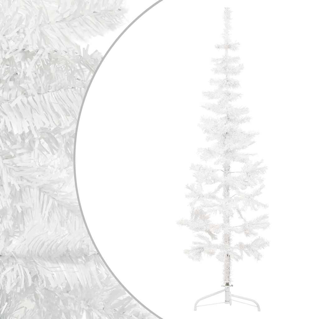 ComfortXL - Demi sapin de Noël mural PVC gain de place pour fête Blanc 180 cm – ComfortXL Outdoor Living - Image 3