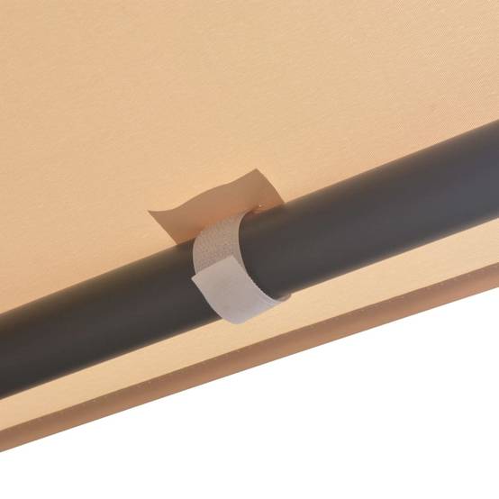 Tonnelle Carrée Acier et Toile Imperméable pour Jardin Terrasse Beige 3x3 m – ComfortXL Outdoor Living - Image 5