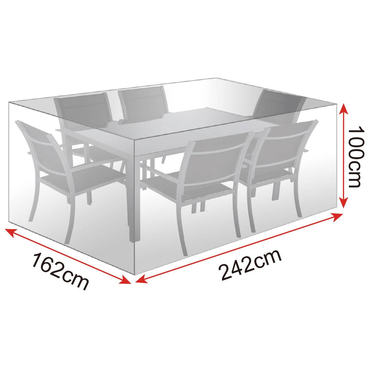 Helloshop26 - Housse de mobilier de jardin pour mobilier de jardin bâche PE transparente - Imagen 5