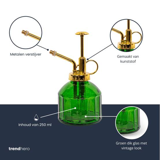 La Green Touch - Brumisateur en verre vert - 250 ml - Image 3