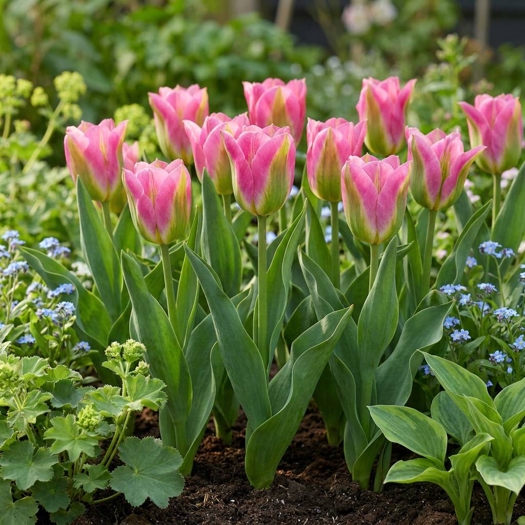 La Green Touch - Tulipe Striped Crown - 12 bulbes - calibre 11/12 - Image 2