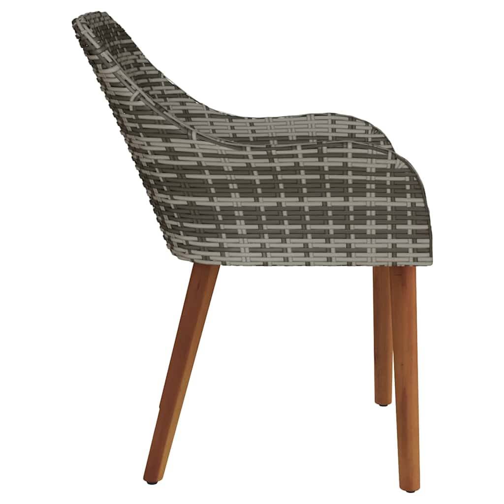 PANGIVO - Chaise de jardin polyrotin Gris 62,5 x 55 x 82 cm - PANGIVO - Image 6