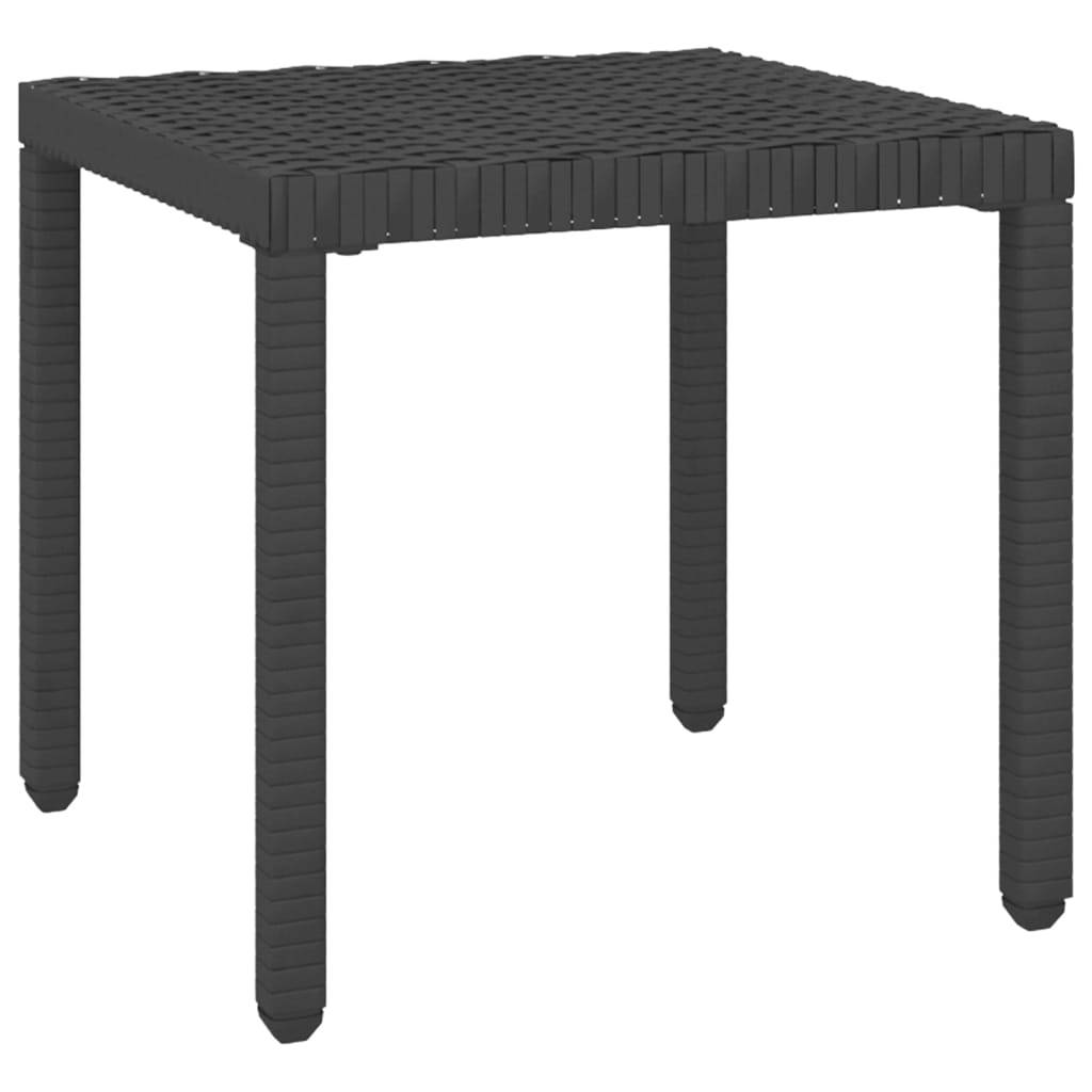 Helloshop26 - Lot de 2 transats chaise longue bain de soleil lit de jardin terrasse meuble d'extérieur avec table résine tressée noir - Imagen 7