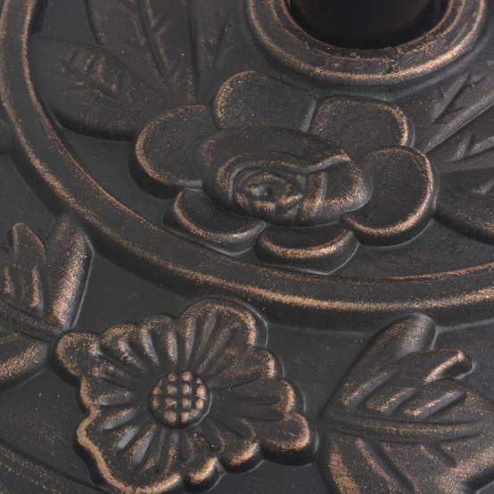 Vidaxl - Socle de parasol en résine demi-cercle Bronze 9 kg vidaXL 43655 - Image 5