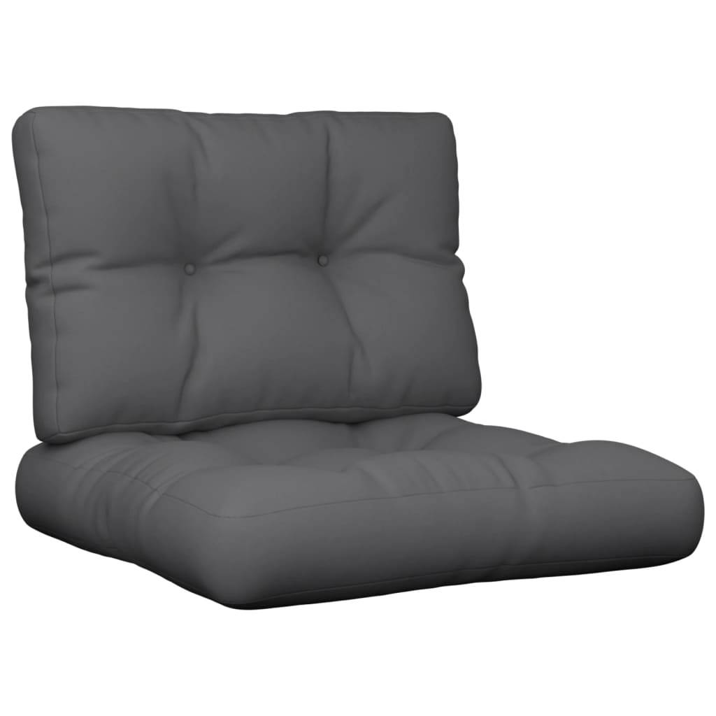Ensemble Coussins pour Canapé Palette Tissu Polyester Déperlant pour Jardin Anthracite – ComfortXL Outdoor Living - Image 2