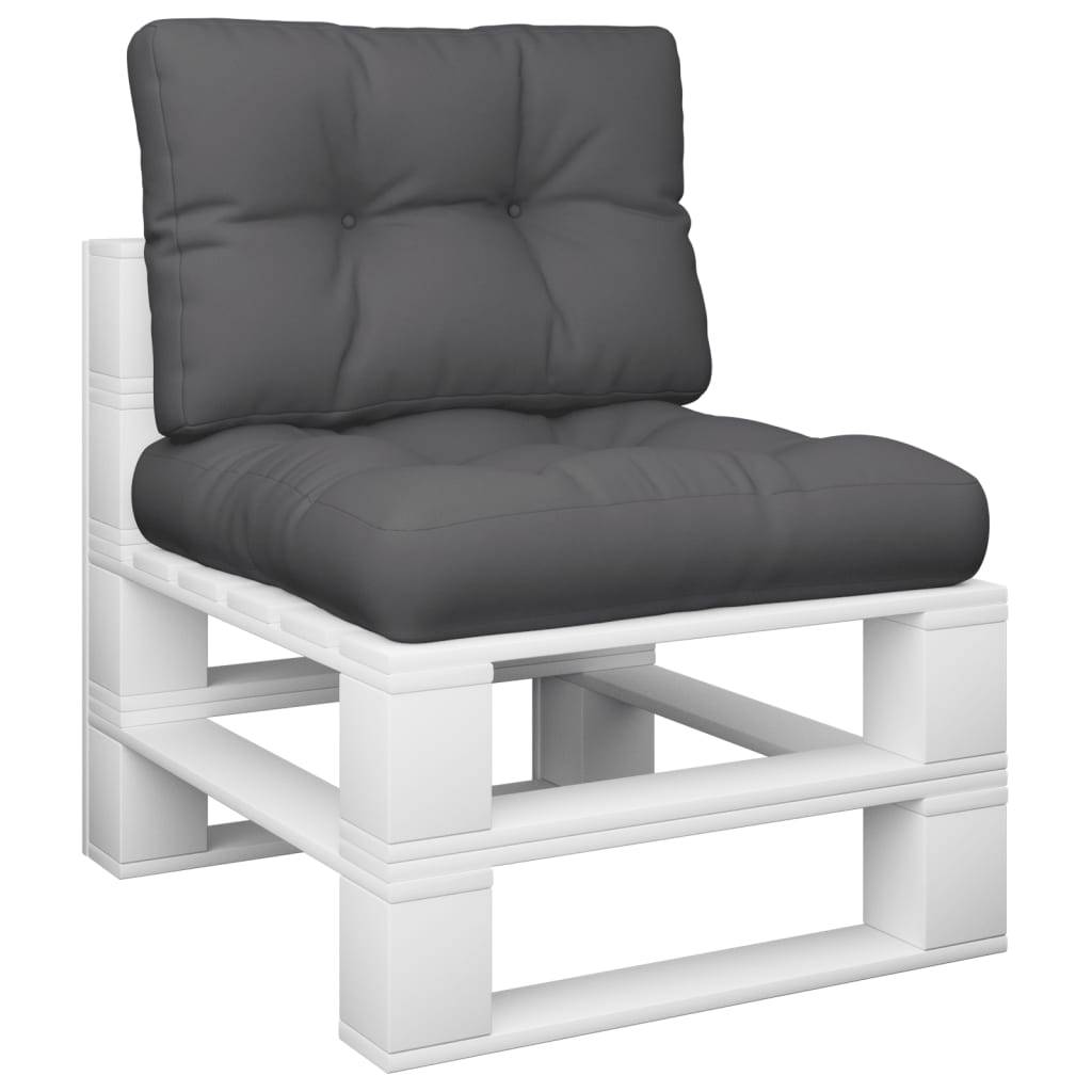 Ensemble Coussins pour Canapé Palette Tissu Polyester Déperlant pour Jardin Anthracite – ComfortXL Outdoor Living - Image 3