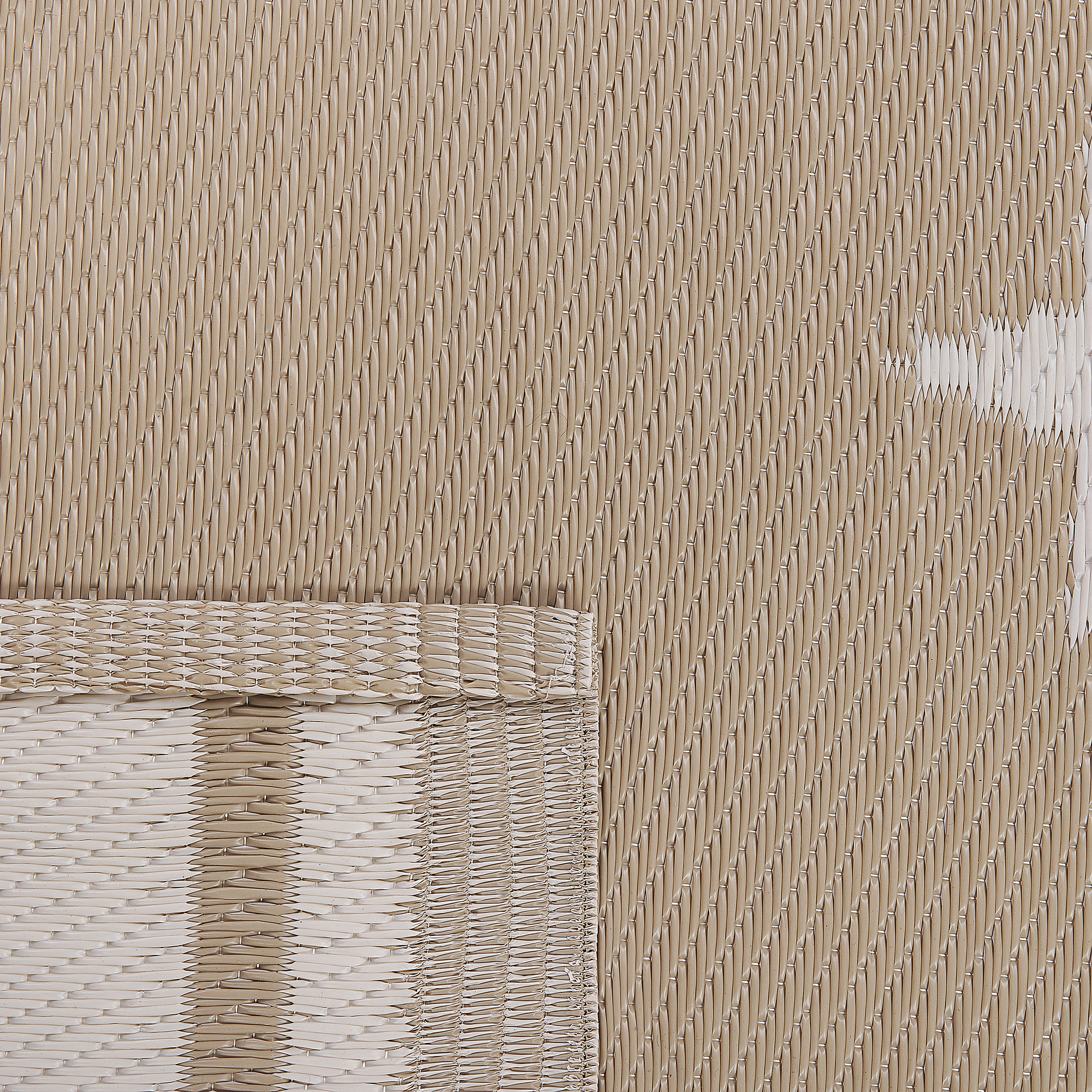 Beliani - Tapis d'extérieur Polypropylène Beige sable LATUR - Beliani - Imagen 5
