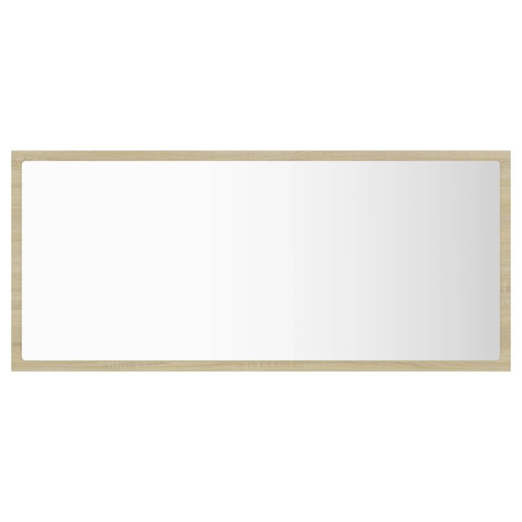 Helloshop26 - Miroir led de salle de bain 90 x 8,5 x 37 cm acrylique chêne - Imagen 2