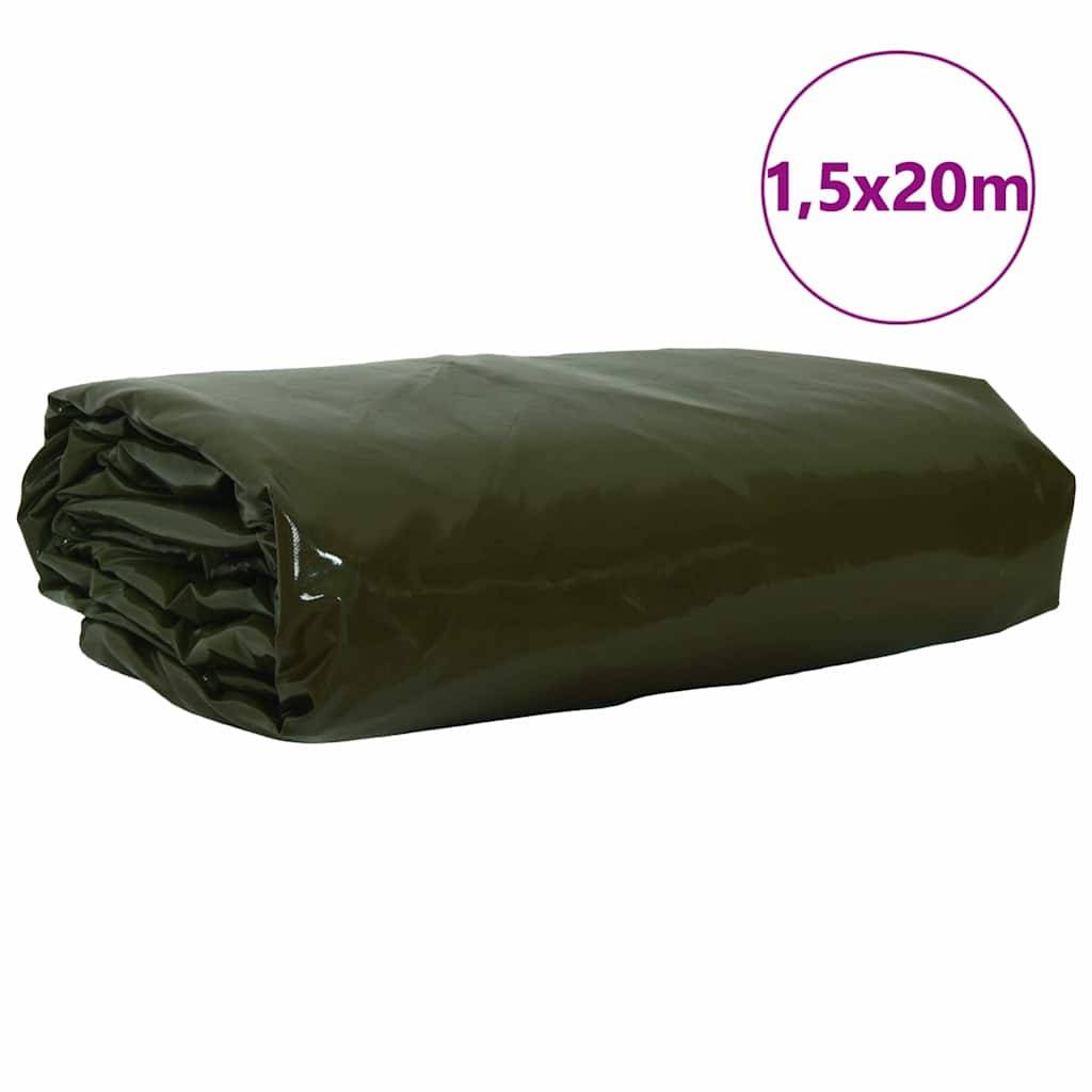 ComfortXL - Bâche Protection Extrême 650g/m² en PVC pour Longue Durée Jardin et Bâtiment Vert Olive 1.5x20m – ComfortXL Outdoor Living - Image 2