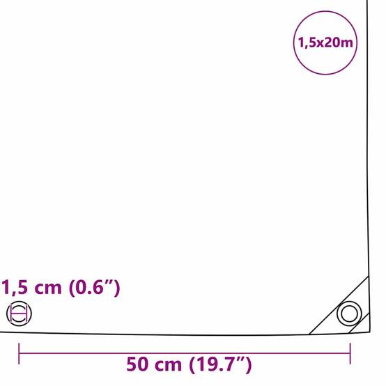 ComfortXL - Bâche Protection Extrême 650g/m² en PVC pour Longue Durée Jardin et Bâtiment Vert Olive 1.5x20m – ComfortXL Outdoor Living - Image 7