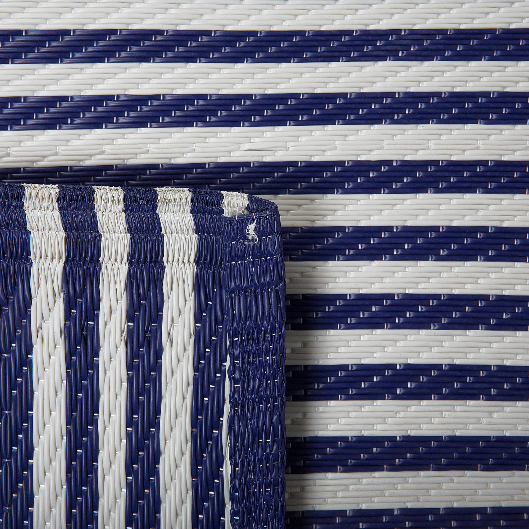 Beliani - Tapis d'extérieur Polypropylène Bleu marine HALDIA - Beliani - Imagen 6