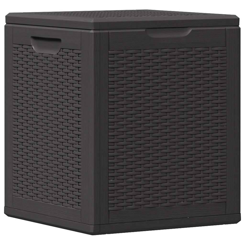 Coffre de Rangement Balcon 90L PP Aspect Rotin Anti-UV pour Extérieur Noir 43x44x51 cm – ComfortXL Outdoor Living - Image 6