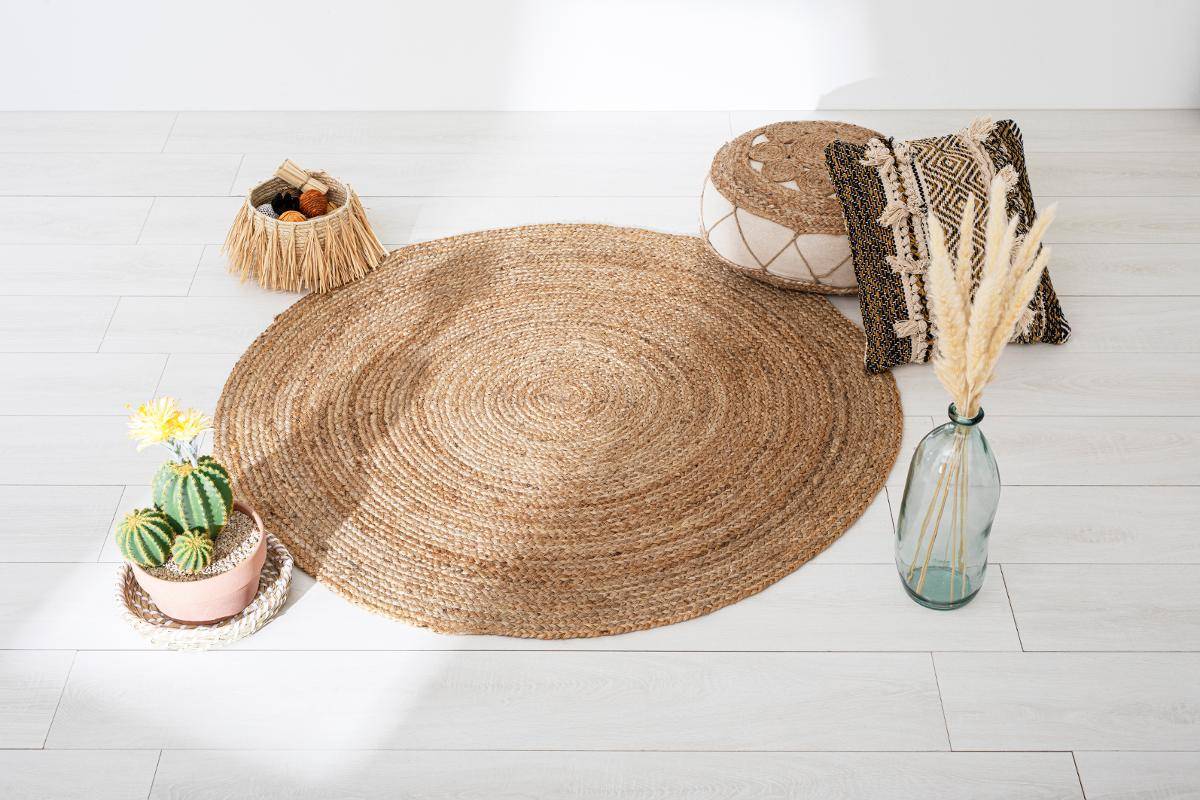 Atmosphera - Tapis "Natura" en jute D120cm - Atmosphera Créateur d'intérieur - Imagen 3