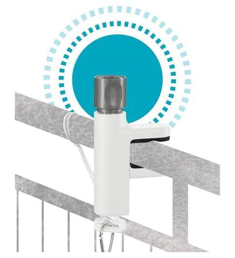 Gardena - Support pour balcon ClickUp! - garde-corps de 1 à 6 cm et diamètre jusqu'à 5 cm Gardena - Imagen 3