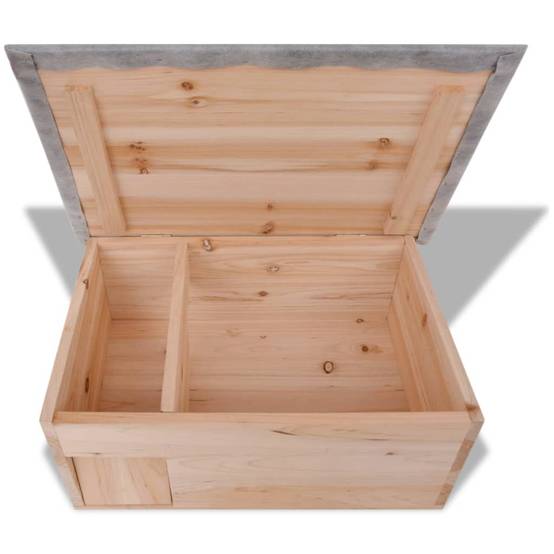Abri pour Hérisson en Bois Massif Refuge d'Hibernation pour Jardin Beige – ComfortXL Outdoor Living - Image 4