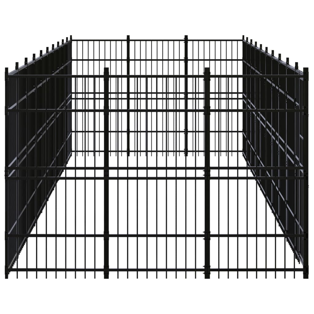 Vidaxl - Chenil D'Extérieur Pour Chiens Acier 27,65 M² - vidaXL - Imagen 3