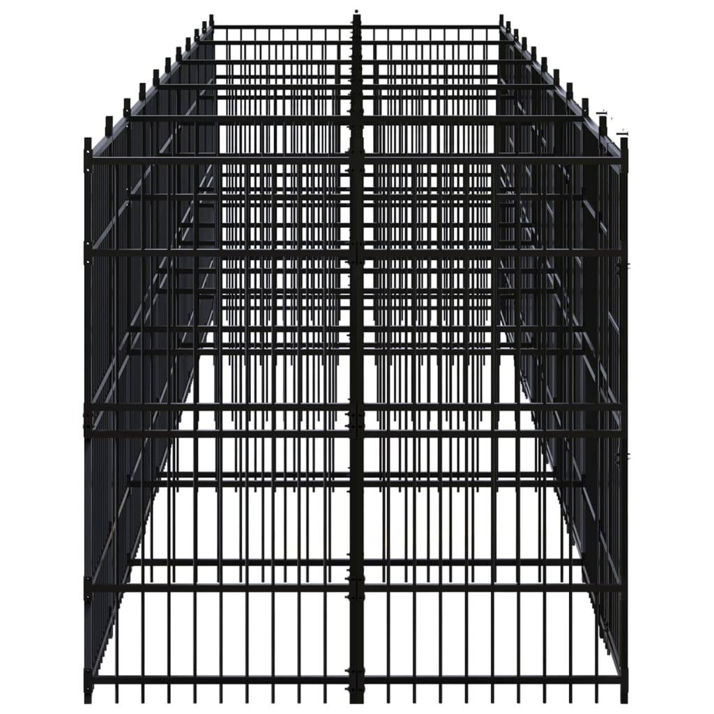 Vidaxl - Chenil d'extérieur pour chiens Acier 18,43 m² vidaXL 3098013 - Imagen 4