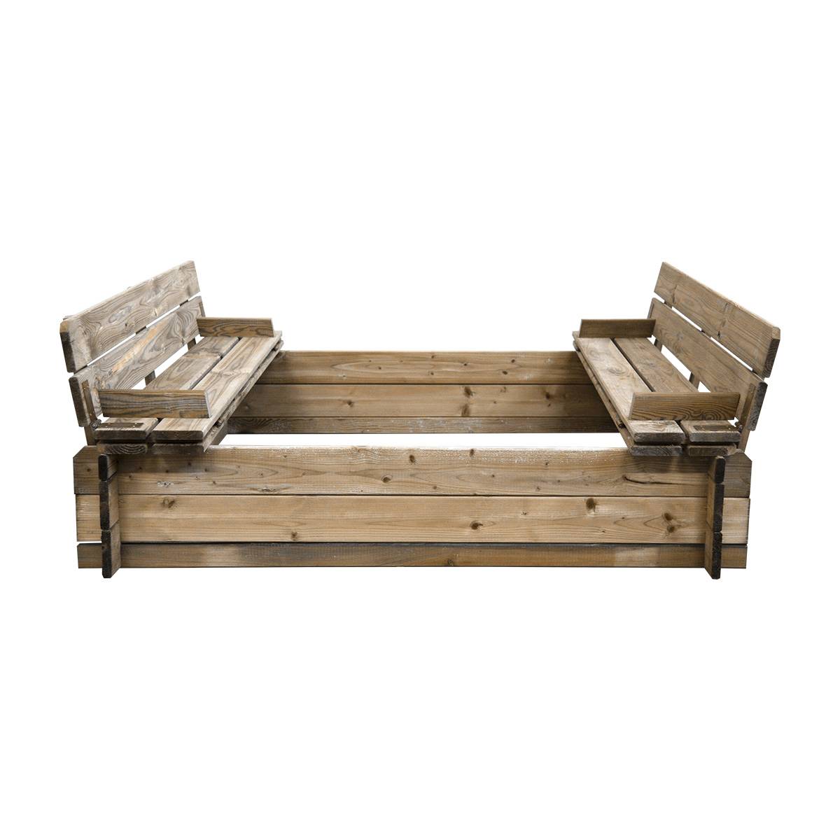 Bac à sable en bois avec bancs - Cémonjardin - Imagen 1