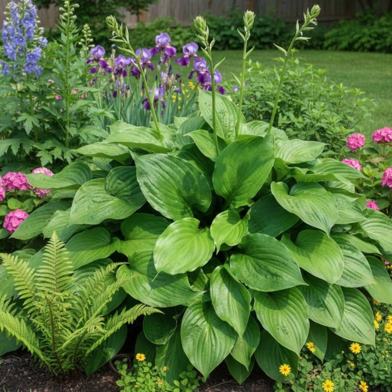 Hosta ventricosa à fleurs Violette/ - feuillage Caduc - Godet - 5/20 cm - Image 1