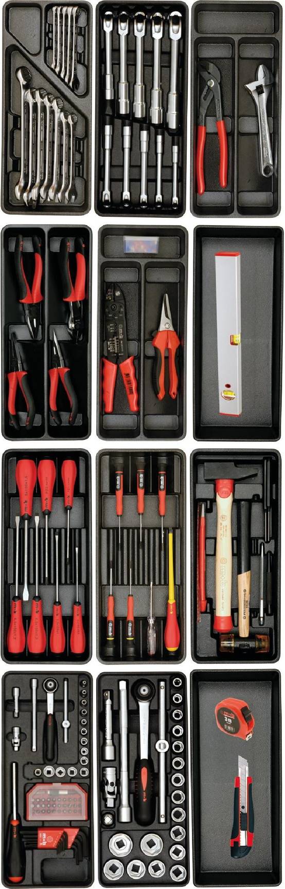 Servante d'atelier PROLINER 5 tiroirs – 141 pièces - MOB - Image 3